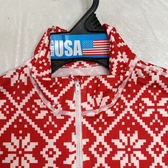 PolarMax (3) BASELAYER SET - Red Snowflake print - Picture 4 of 11